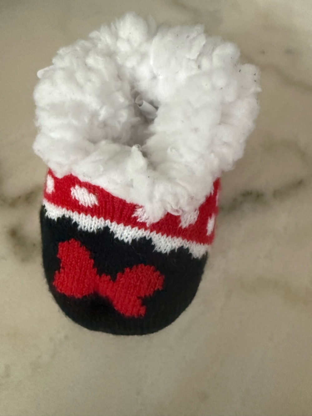 Disney Minnie Mouse little baby booties nwt Sz 4-7.5 infant